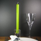 25cm Lime Hand Drawn Rustic Candles